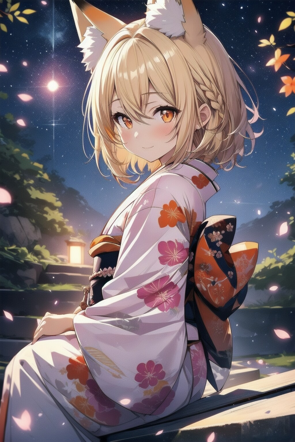 夜の美しき星