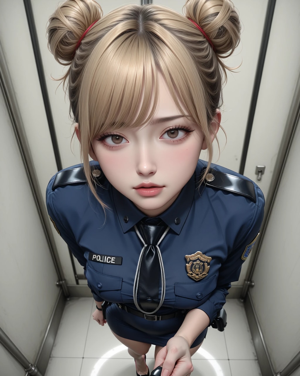 鉄格子の向こうで・・・・女警察官