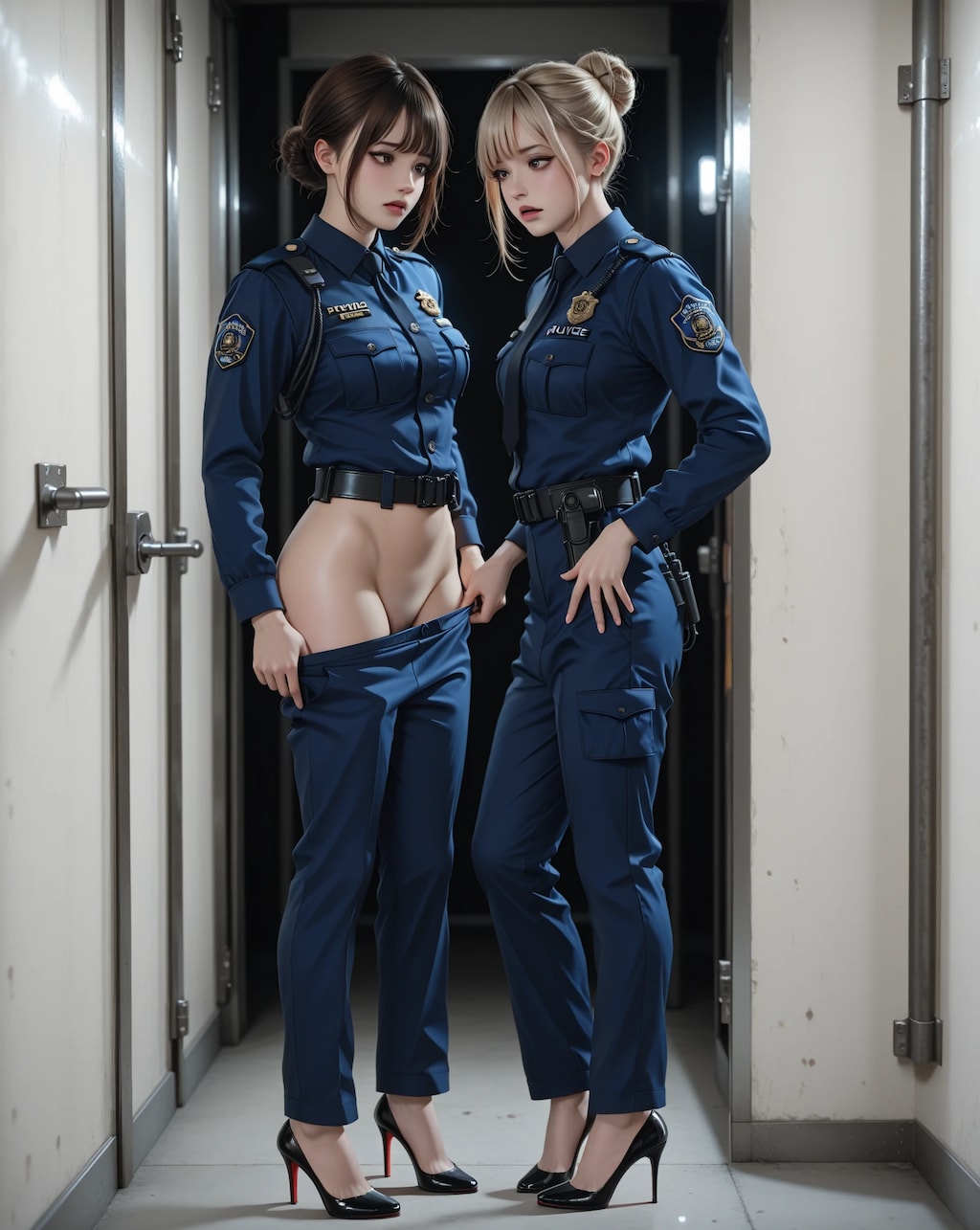 鉄格子の向こうで・・・・女警察官