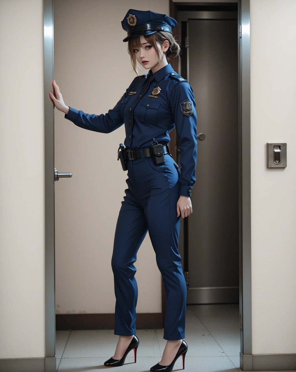 鉄格子の向こうで・・・・女警察官