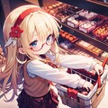 スーパーで夕飯の買い出し（LoliyellMixv4版） 4枚目