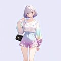 可愛い春の装いの弊社キャラクター【けい あいな】 3枚目