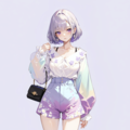 可愛い春の装いの弊社キャラクター【けい あいな】 2枚目