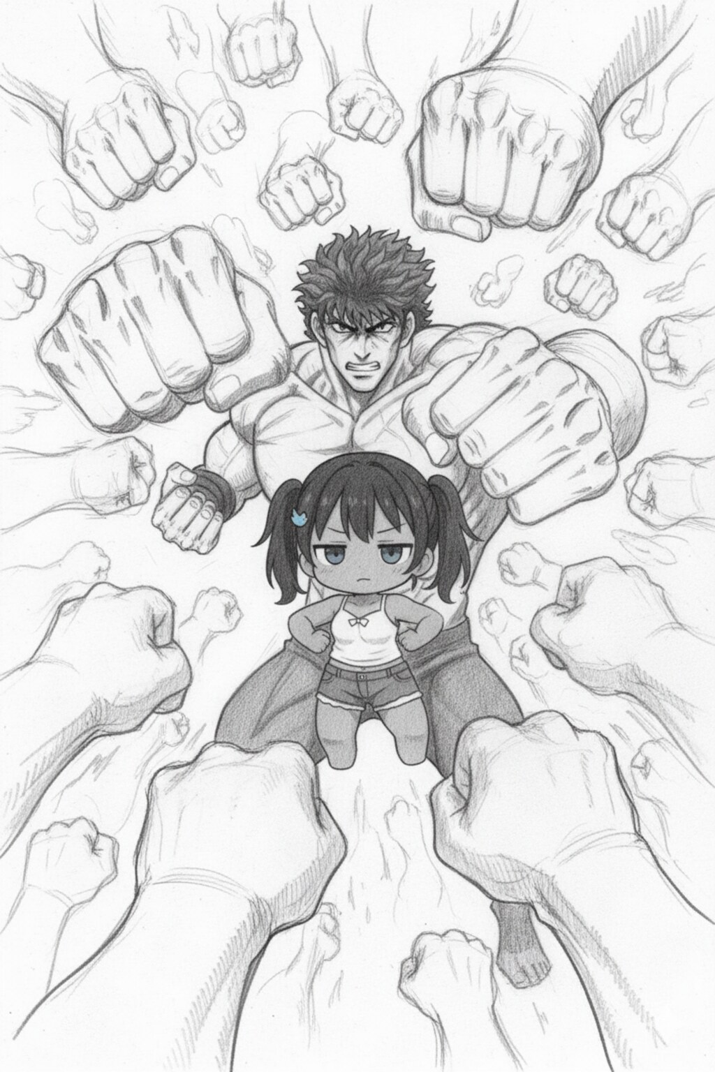 【のっかり投稿】こなつちゃん天帰演出・北斗百裂拳が出来るまで＋おまけ3枚目