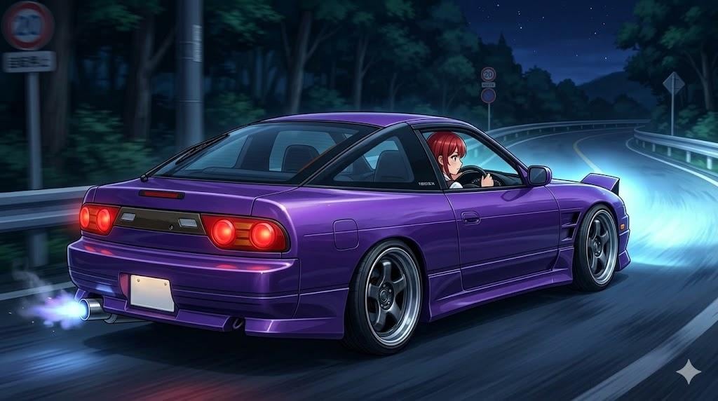 レッドヘアちゃん🩷  red hair chan NISSAN 180sx TURBO