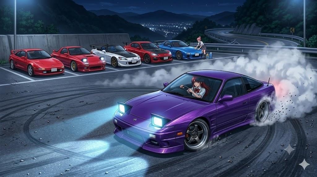 レッドヘアちゃん🩷  red hair chan NISSAN 180sx TURBO