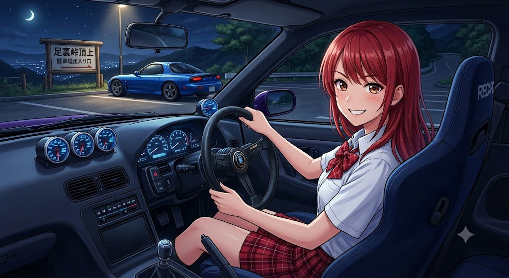 レッドヘアちゃん🩷  red hair chan NISSAN 180sx TURBO | の人気AIイラスト・グラビア