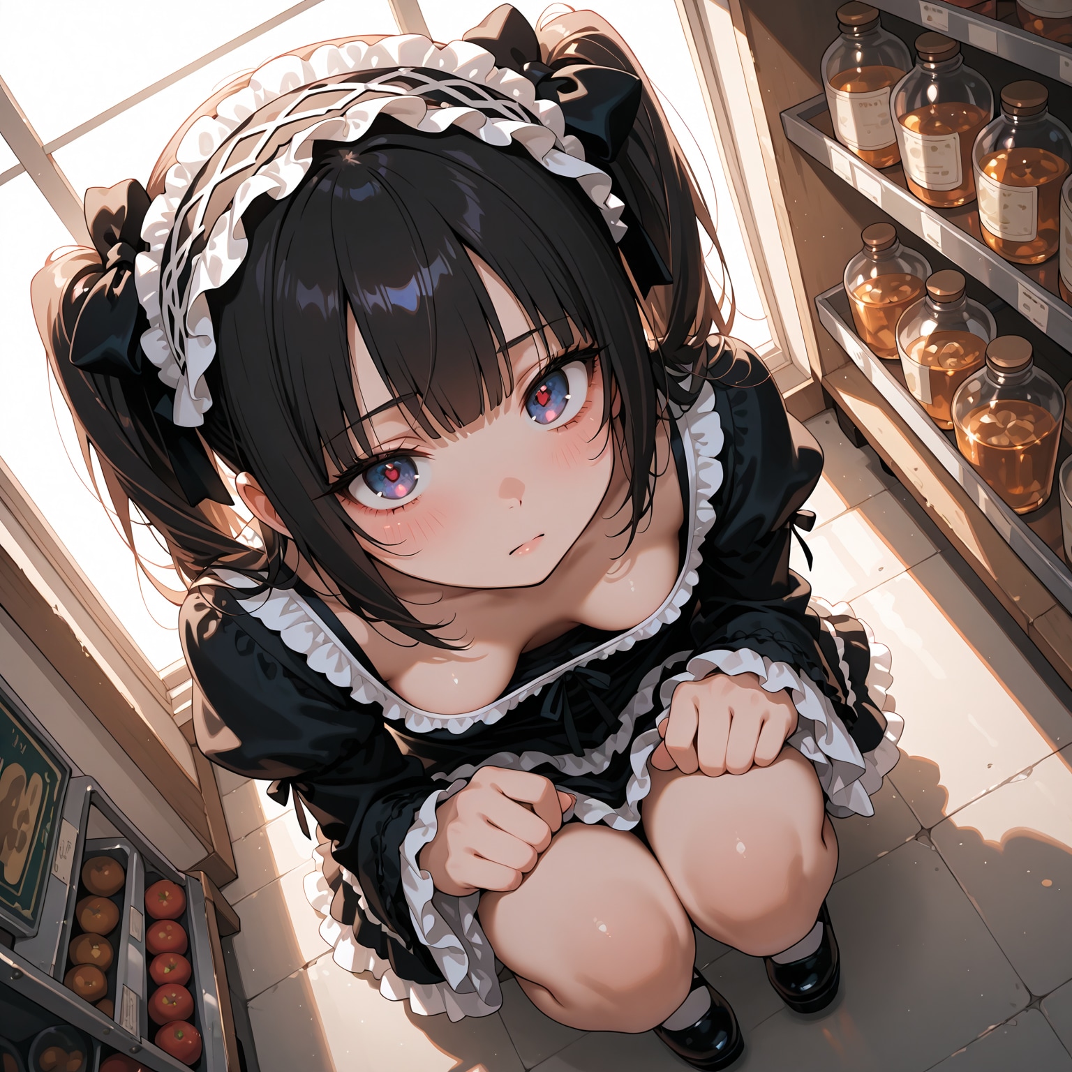 ゴスロリちゃんがちょこんと