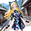 未来の浴衣ドレス② 2枚目