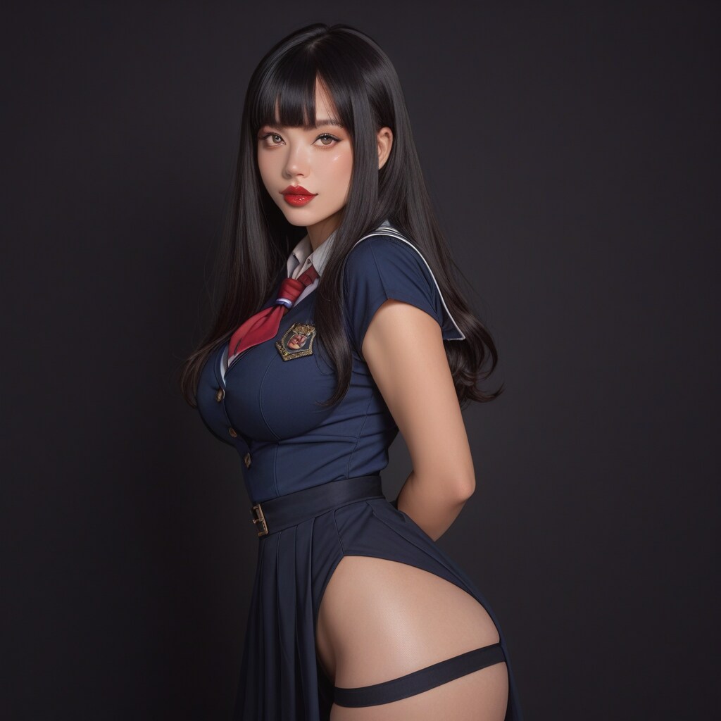 黒髪と制服と4