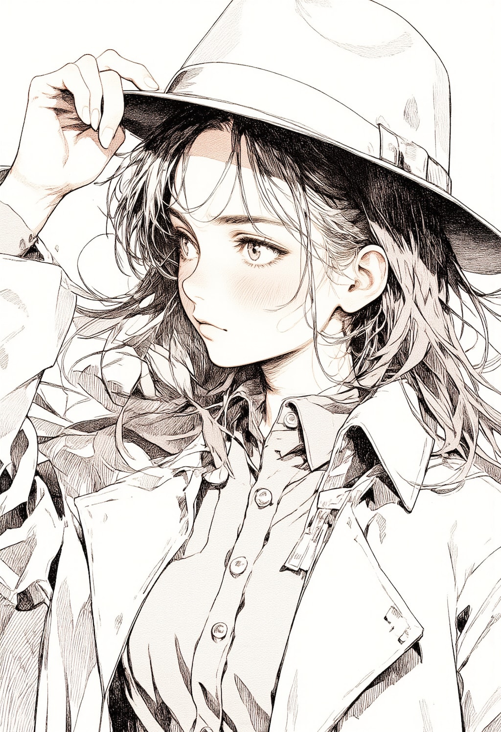 フェドラハットとコート