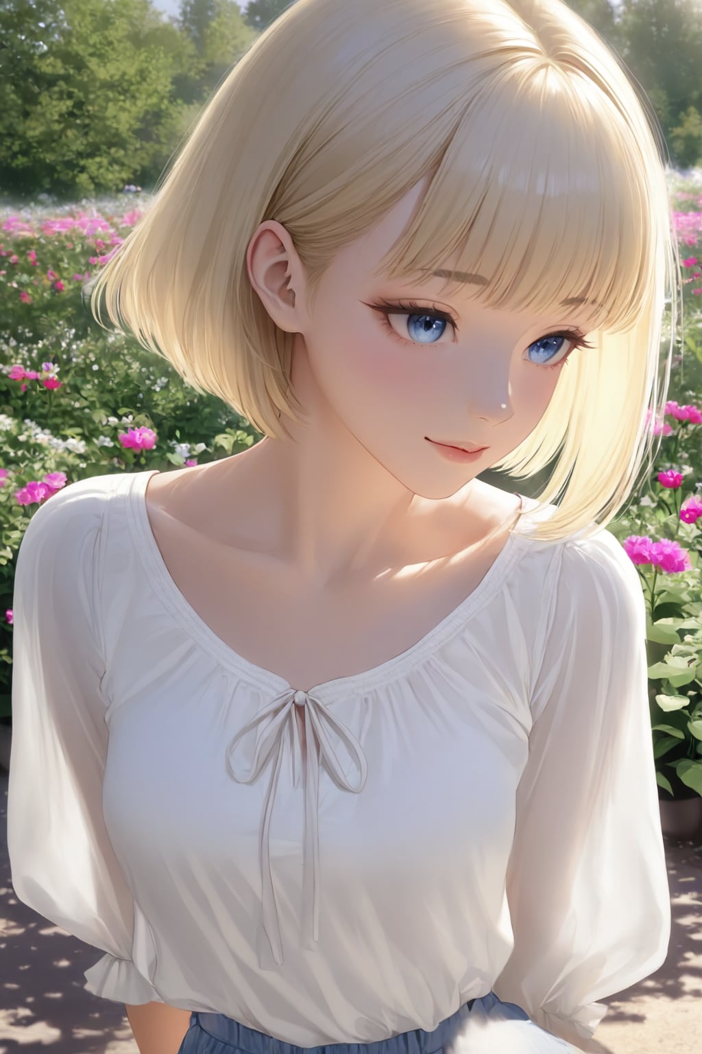 ショートカットなブロンドさん