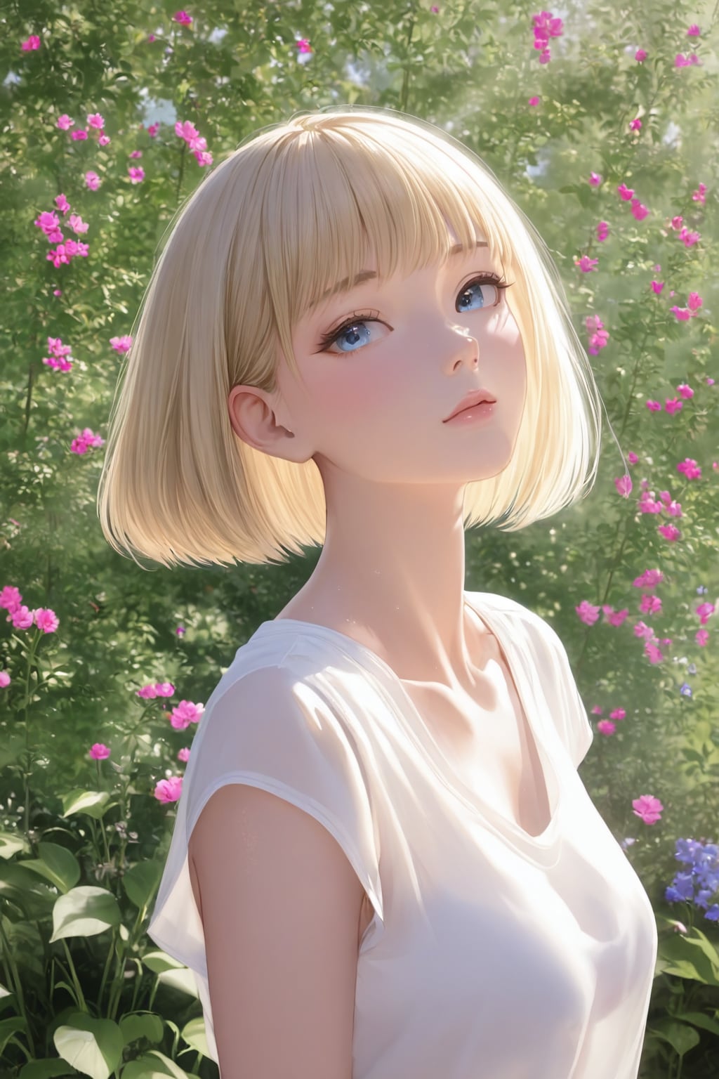 ショートカットなブロンドさん