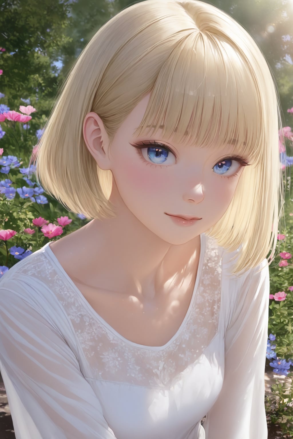 ショートカットなブロンドさん