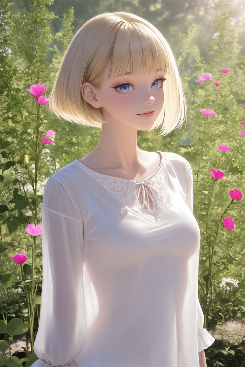 ショートカットなブロンドさん | の人気AIイラスト・グラビア