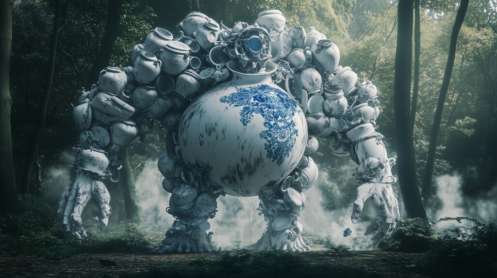 釜と火のゴーレム