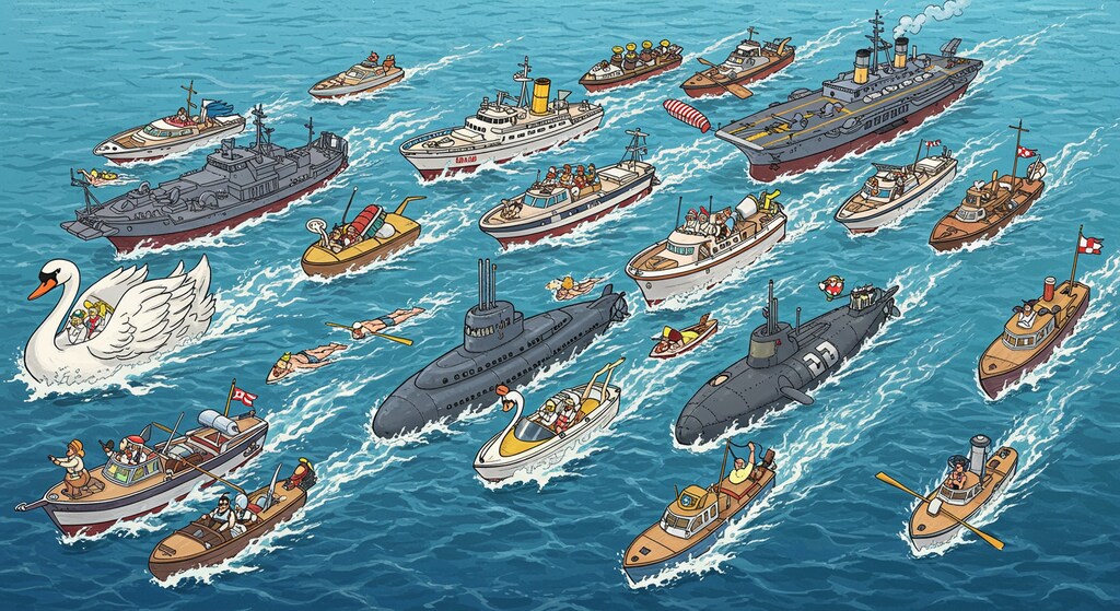 水上レース（妨害あり）