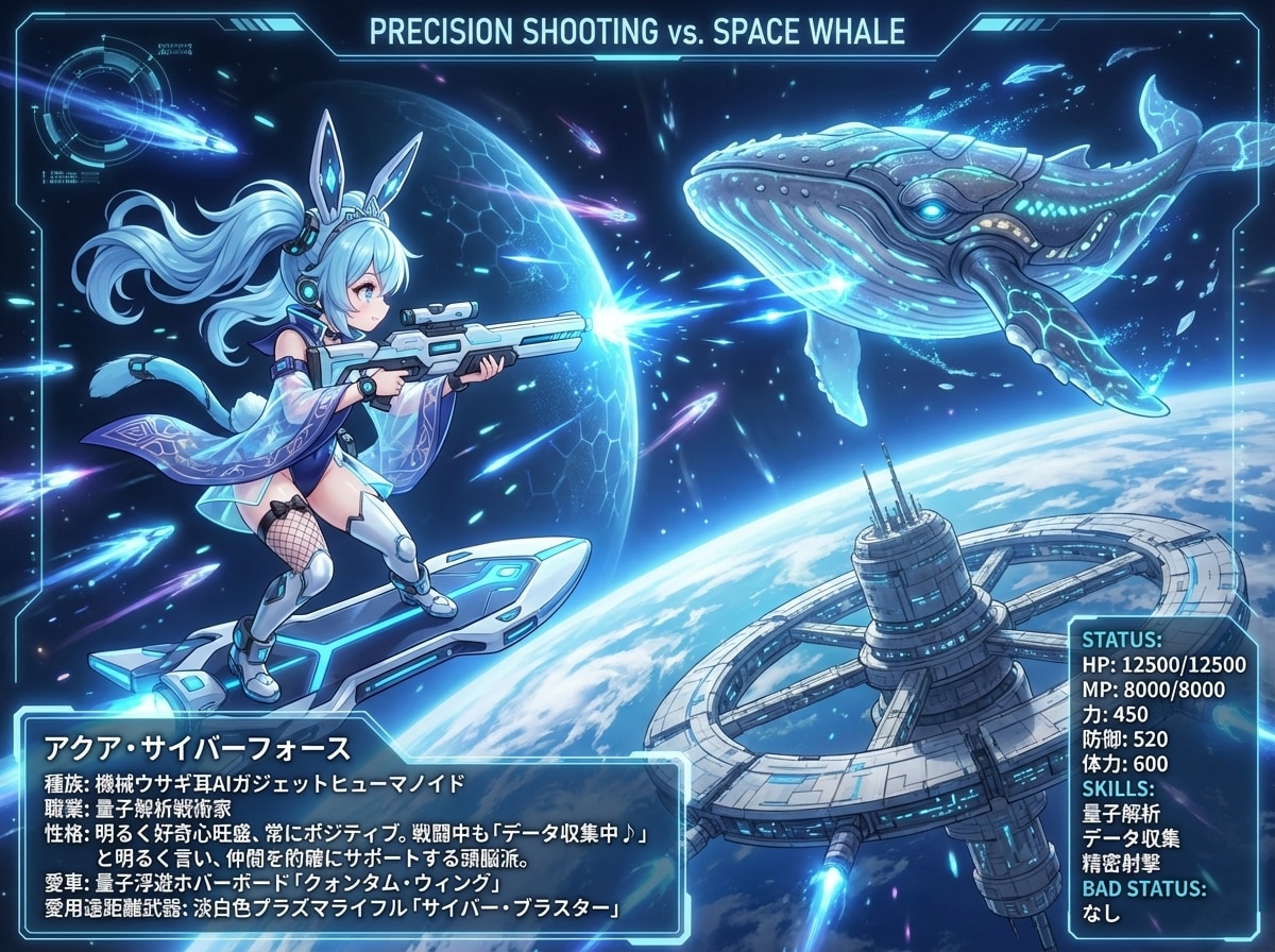 精密射撃 vs 宇宙クジラ | の人気AIイラスト・グラビア