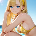 キャンディとプールに来ました。 3枚目