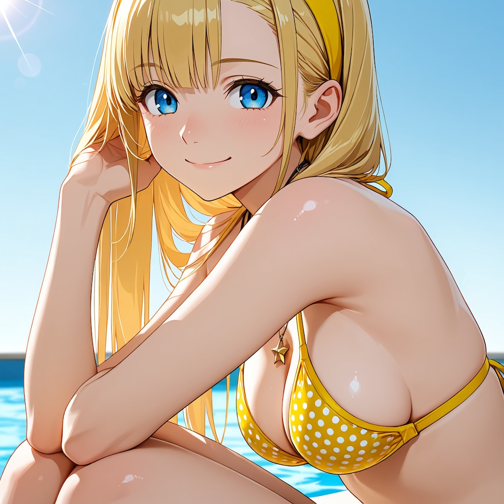 キャンディとプールに来ました。