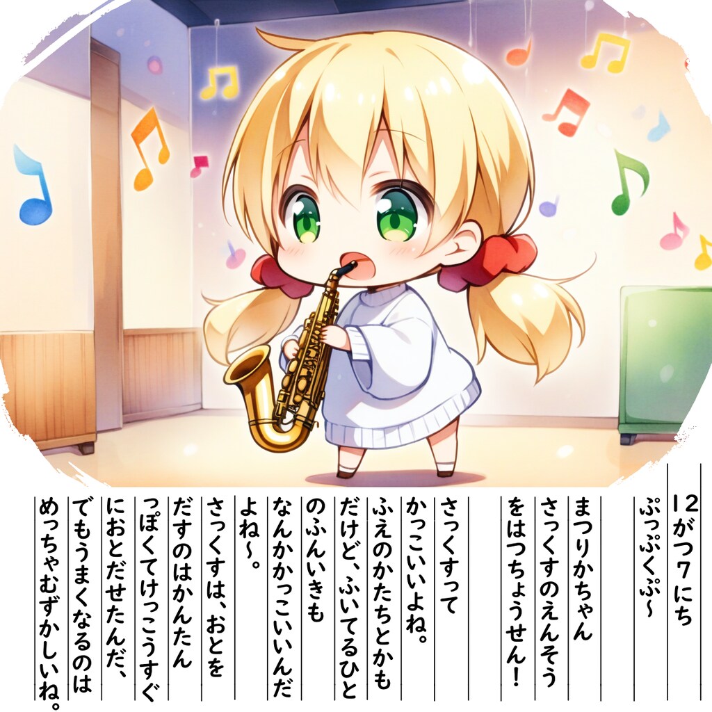 【絵日記】さっくすれんしゅーちゅー