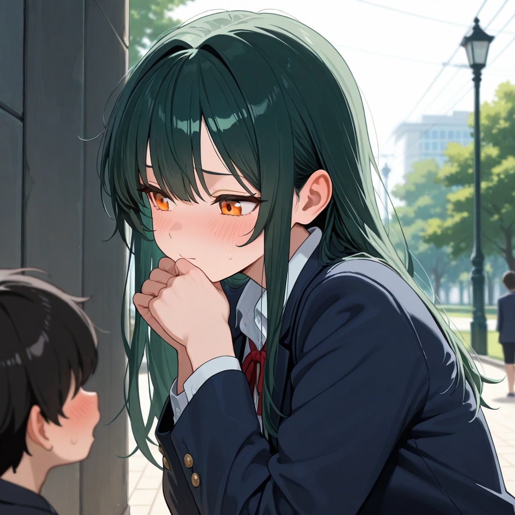 モジモジ女子高生ー