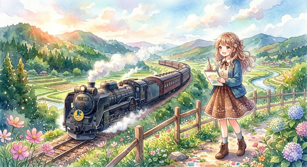 やまぐち号と絵描少女