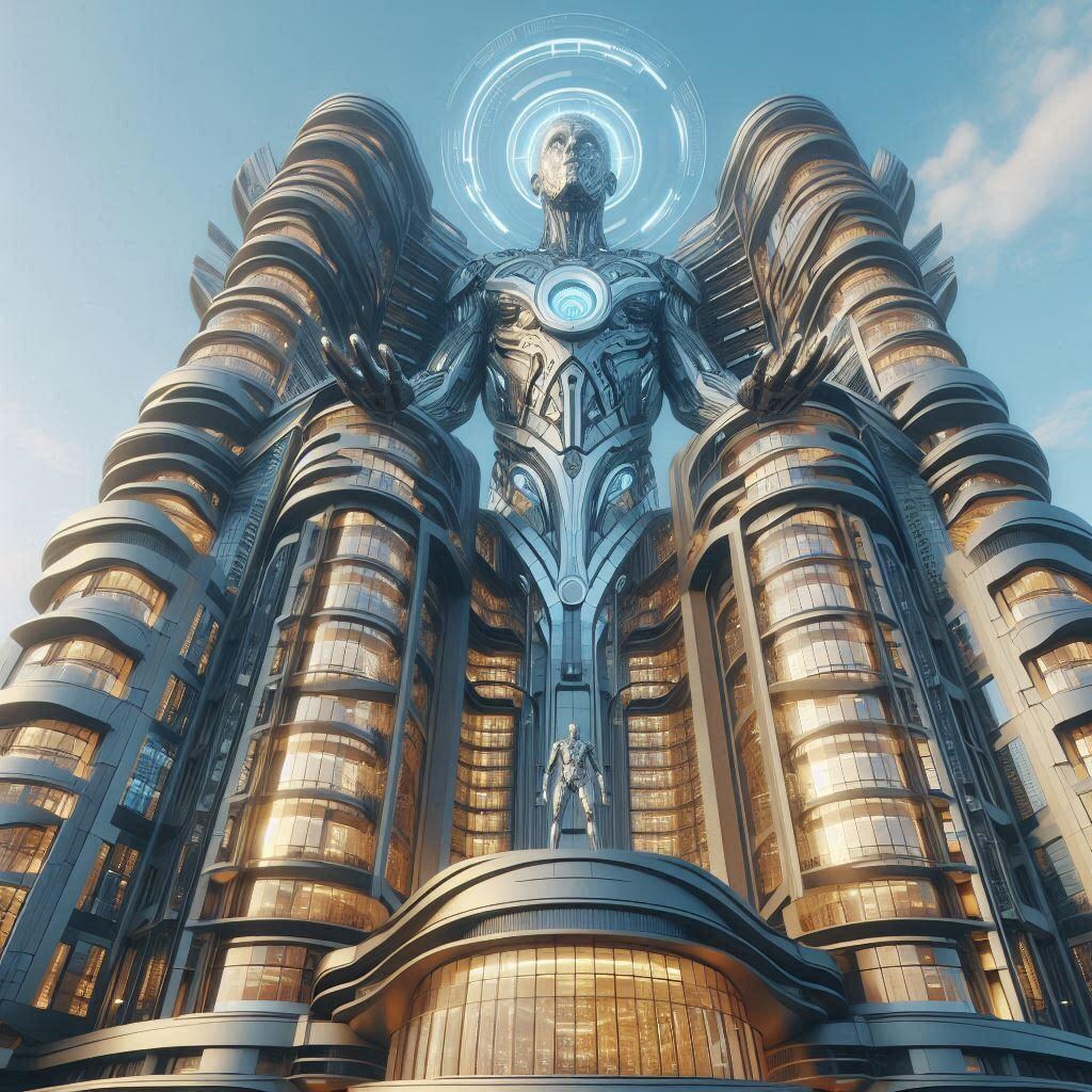 どこぞの国の近未来建築