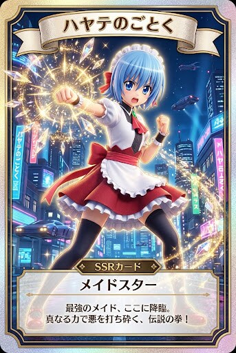 SSRカード　ハヤテのごとく　メイドスター