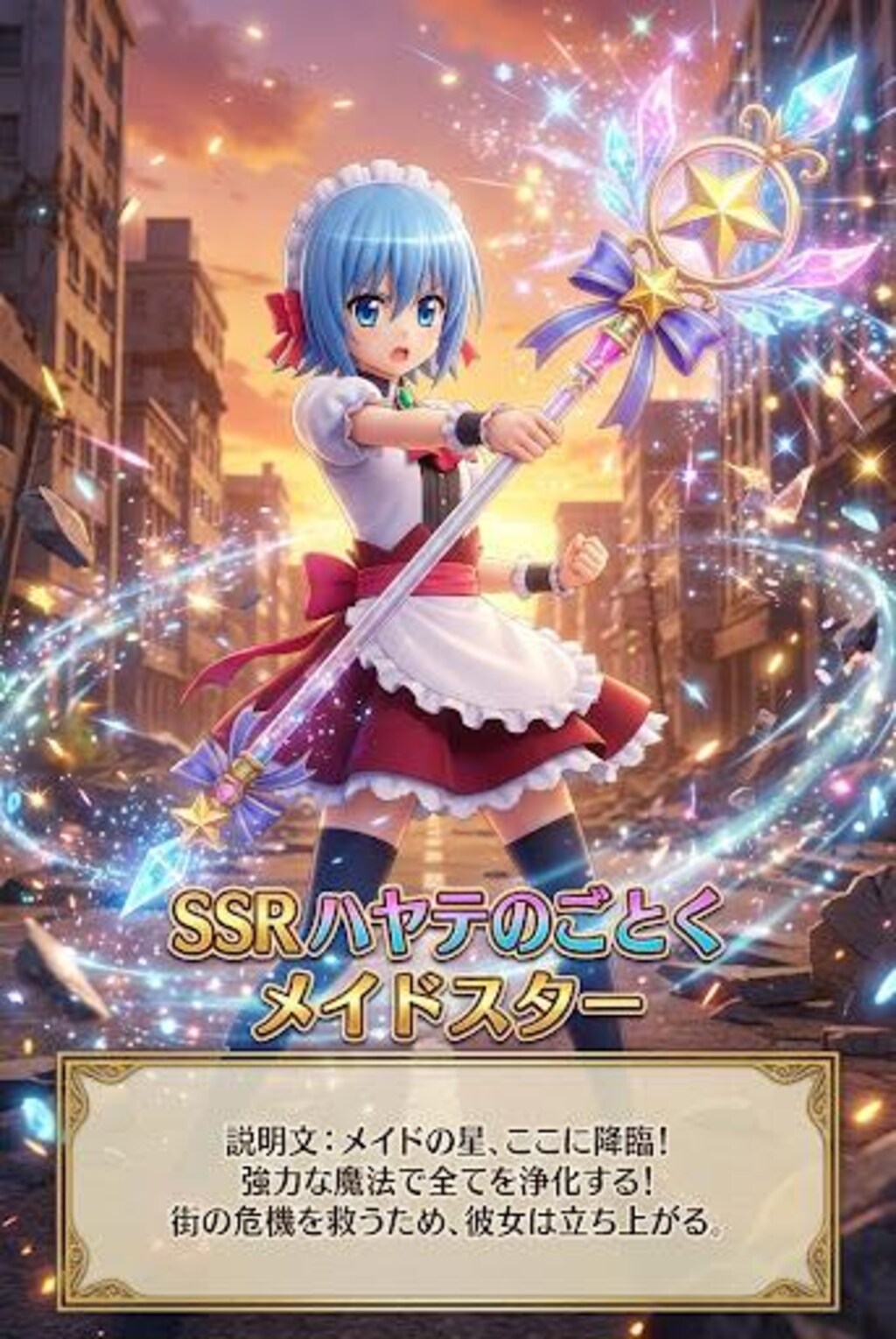 SSRカード　ハヤテのごとく　メイドスター