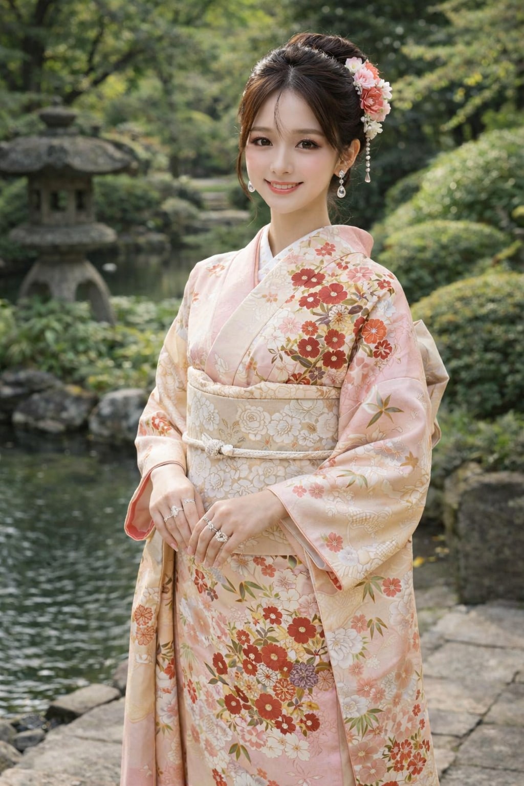 振袖姿の素敵なお嬢様