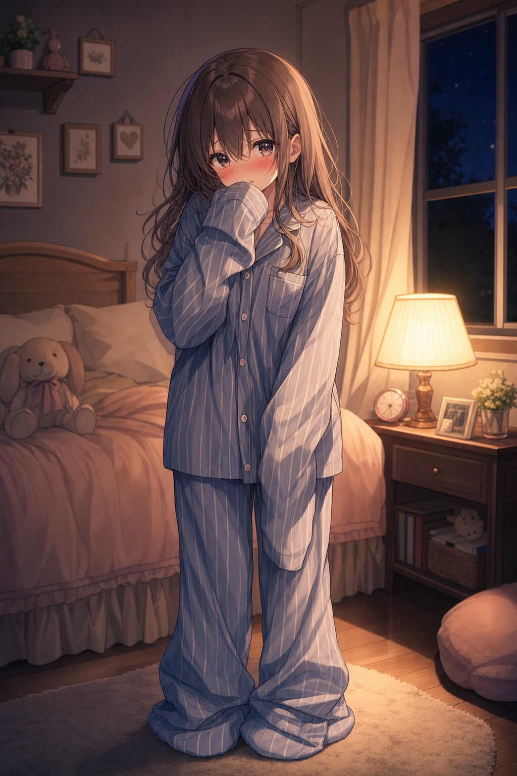 好きな人のパジャマを着て、急に恥ずかしくなっちゃった…
