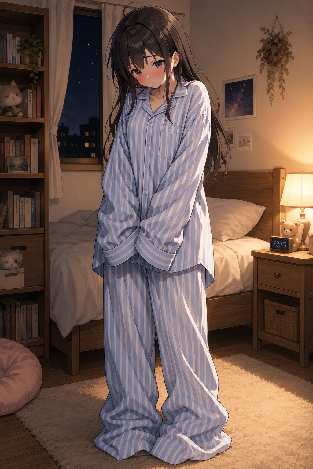 好きな人のパジャマを着て、急に恥ずかしくなっちゃった…