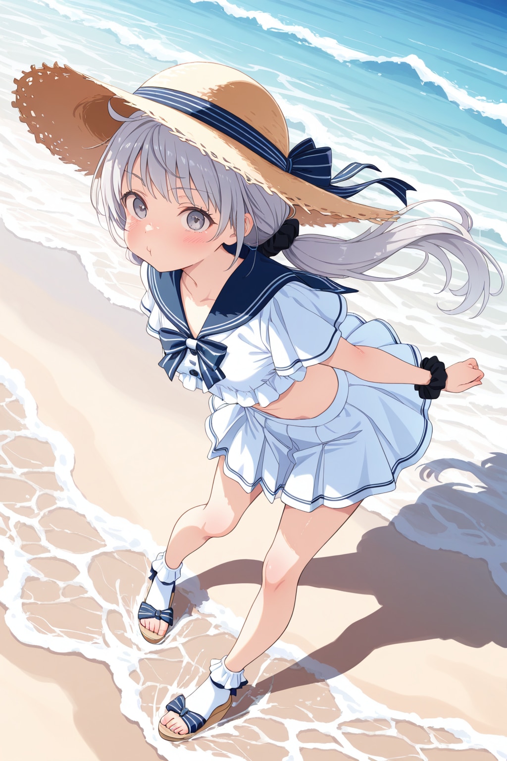 海辺のワンショット