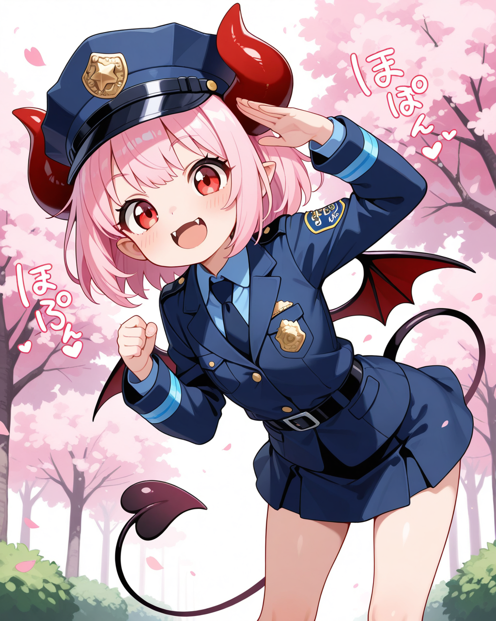 悪魔ちゃん、警察官になる♡ | の人気AIイラスト・グラビア