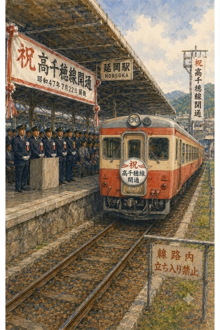 昭和47（1972）年7月22日　延岡駅光景（その3）
