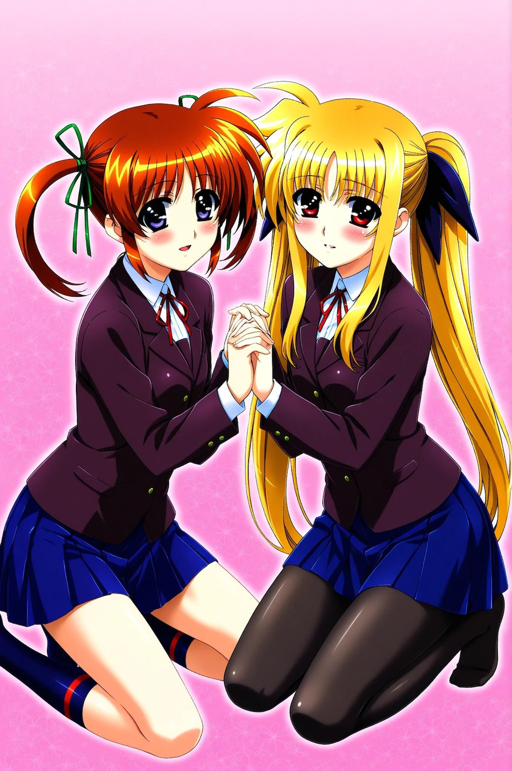 なのはとフェイト　制服