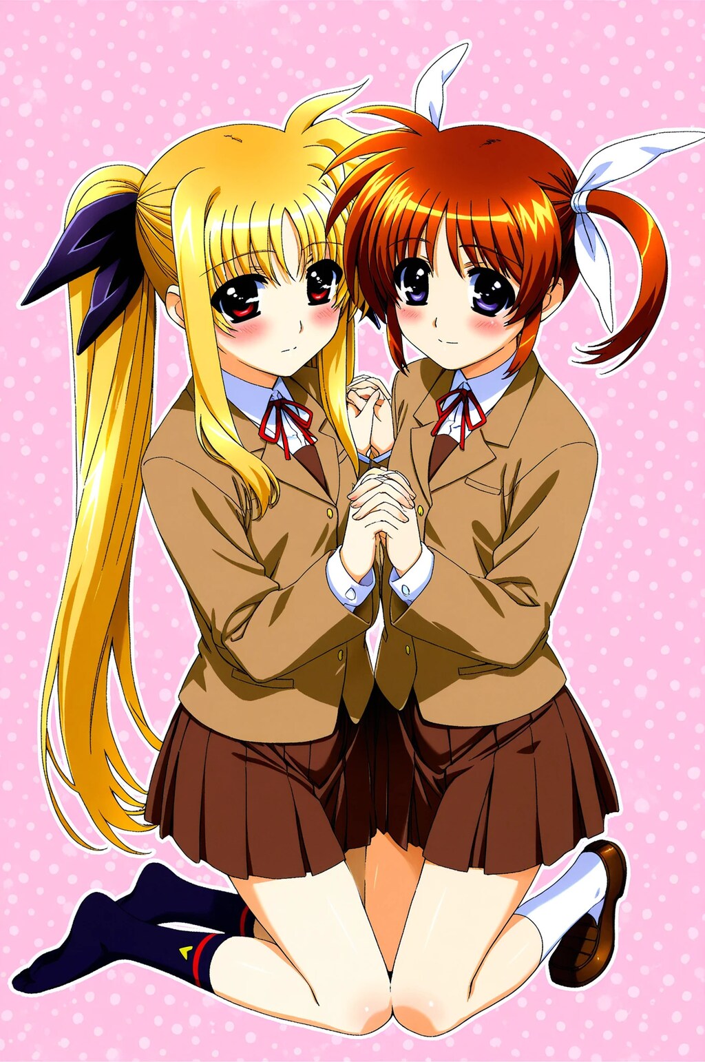 なのはとフェイト　制服