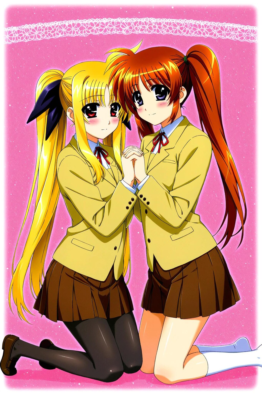 なのはとフェイト　制服