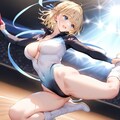 金髪ショート新体操美少女 5枚目
