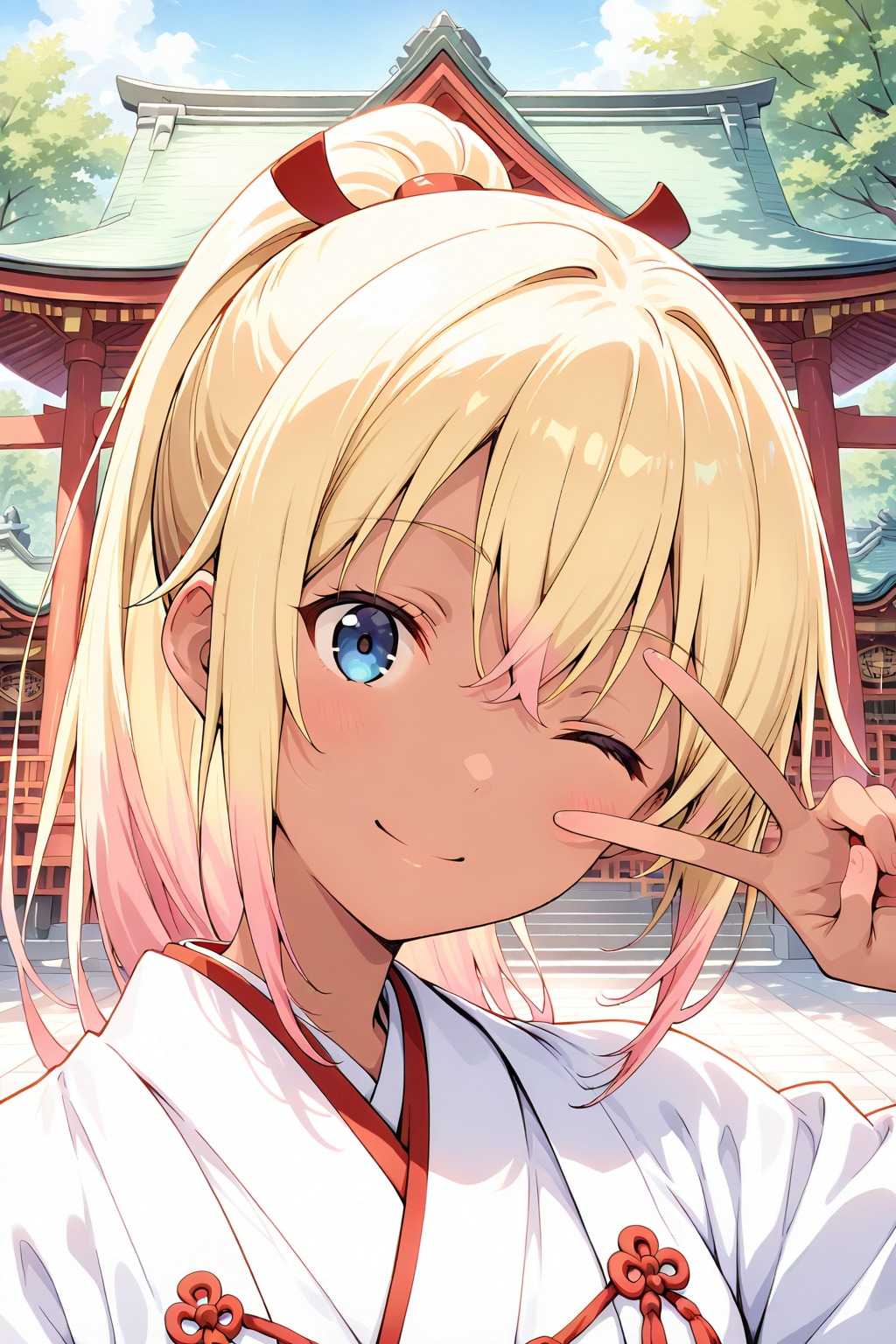 ギャル巫女 | の人気AIイラスト・グラビア