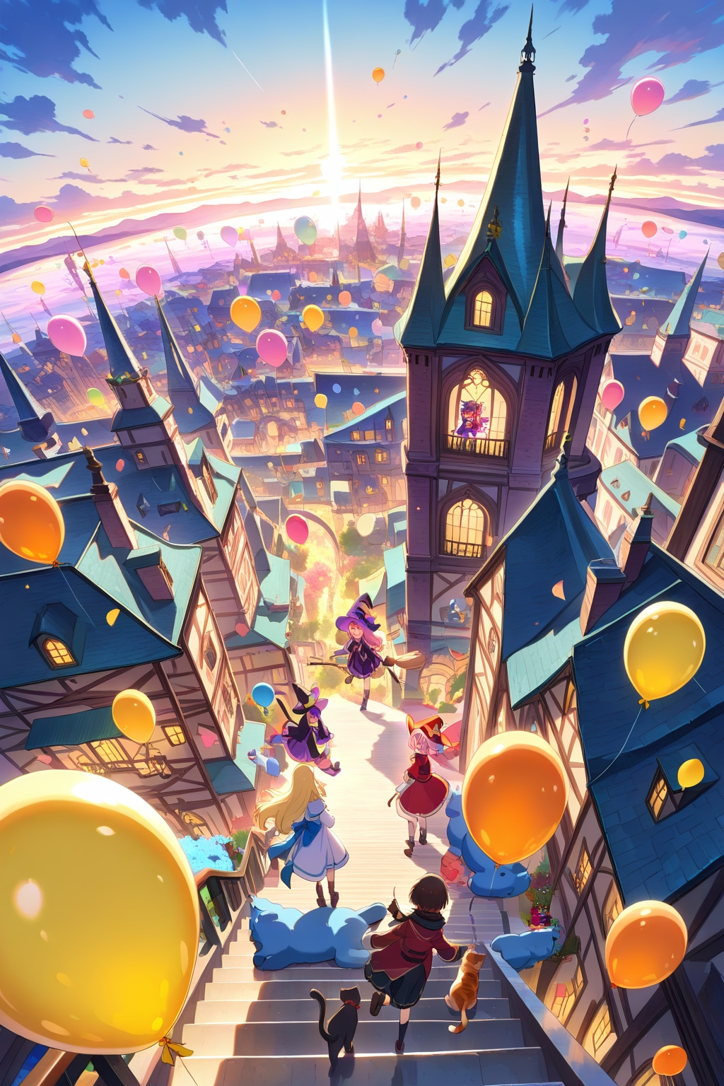 魔女と風船 | の人気AIイラスト・グラビア