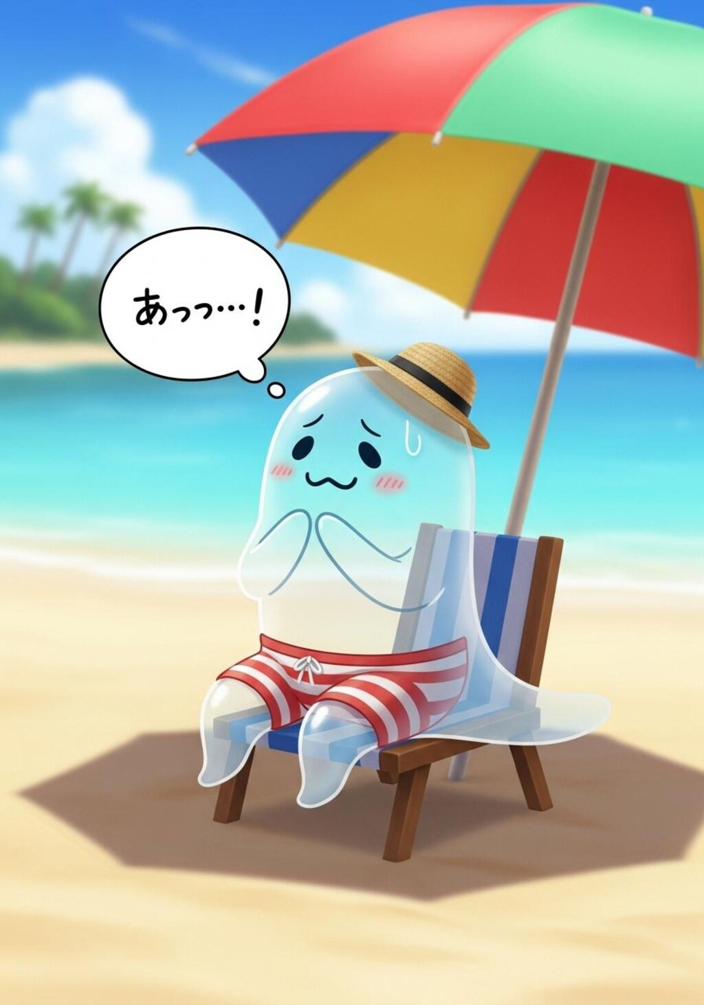 きょうは可愛いお化けに喋ってもらった