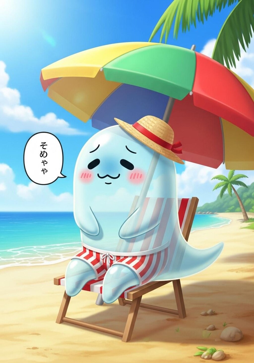 きょうは可愛いお化けに喋ってもらった