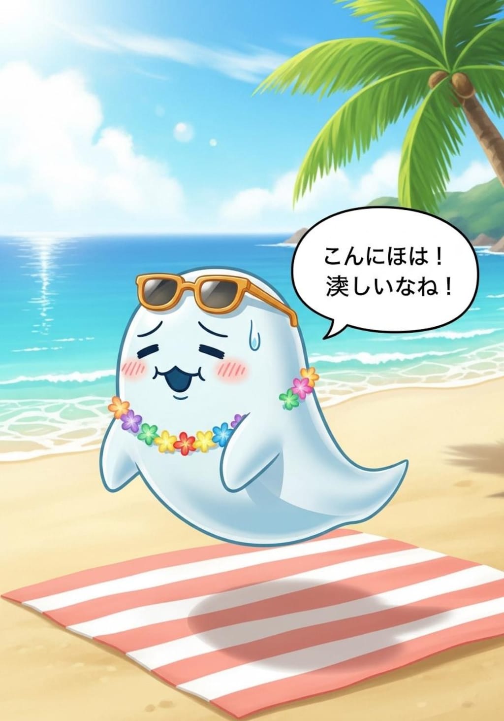 きょうは可愛いお化けに喋ってもらった