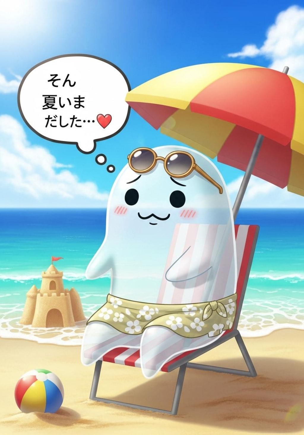 きょうは可愛いお化けに喋ってもらった