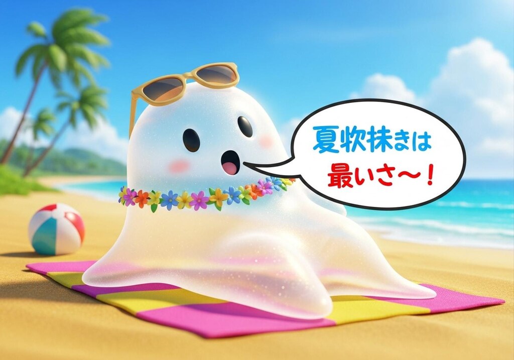 きょうは可愛いお化けに喋ってもらった