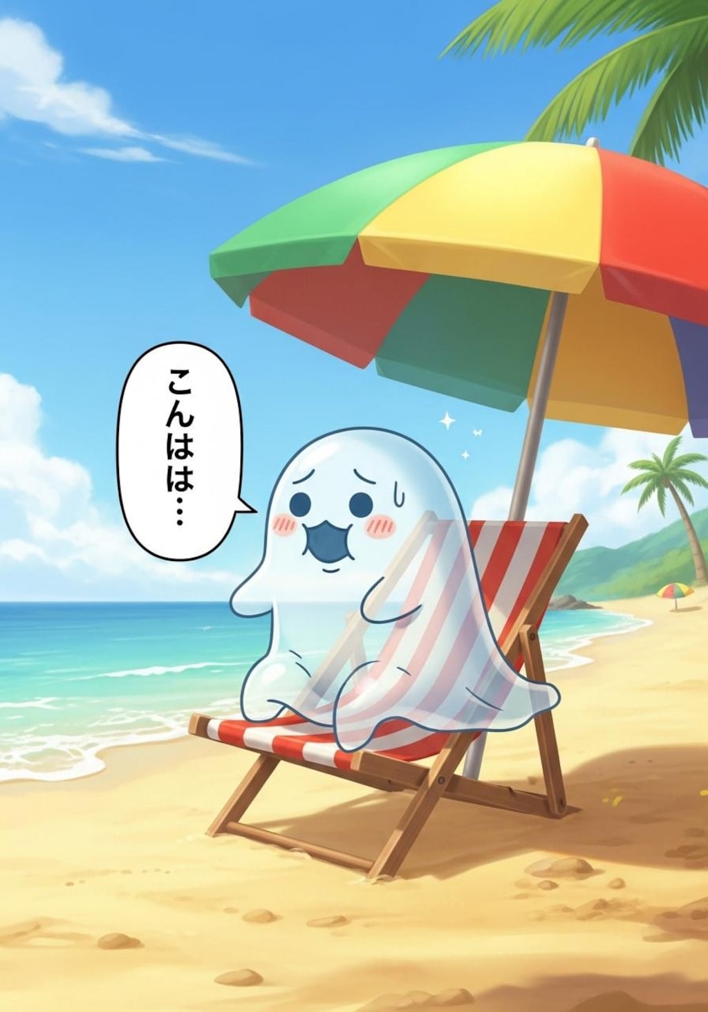 きょうは可愛いお化けに喋ってもらった