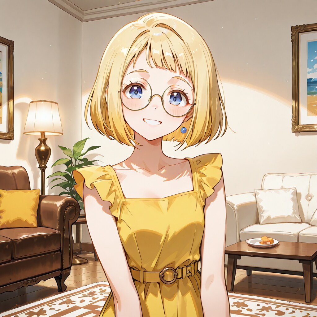 リビングルームのミッシェルさん