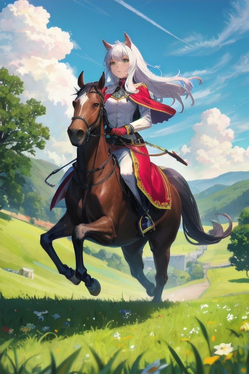 死を告げる白馬